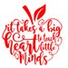 Teacher Appreciation! Big Heart | Teach Little Minds SVG File!