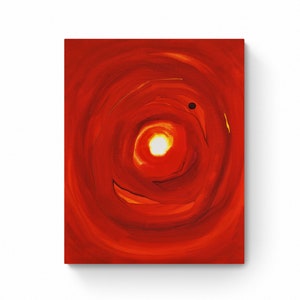 Maximalist wall art, printable eclectic wall art, red abstract wall art, trendy wall decor, digital download 30x40 art