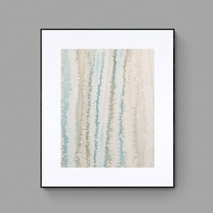 Blue beige watercolor print, printable abstract art, apartment decor wall art, neutral modern watercolor print