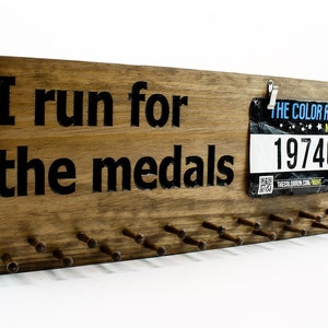 Medal Display - I Run For the Medals - Running Medal Holder - Ribbon Display (CWD-604)