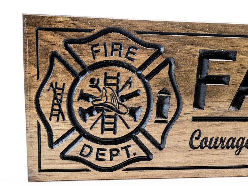 Firefighter Sign-fire Station Sign-fire Department Sign-custom Sign ...