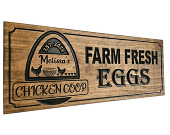 Farm Fresh Eggs - Chicken Coop Sign - Homestead (CWD-813)