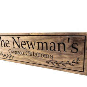 Family Name Sign - Welcome Sign - Porch Sign (CWD-199) - Etsy