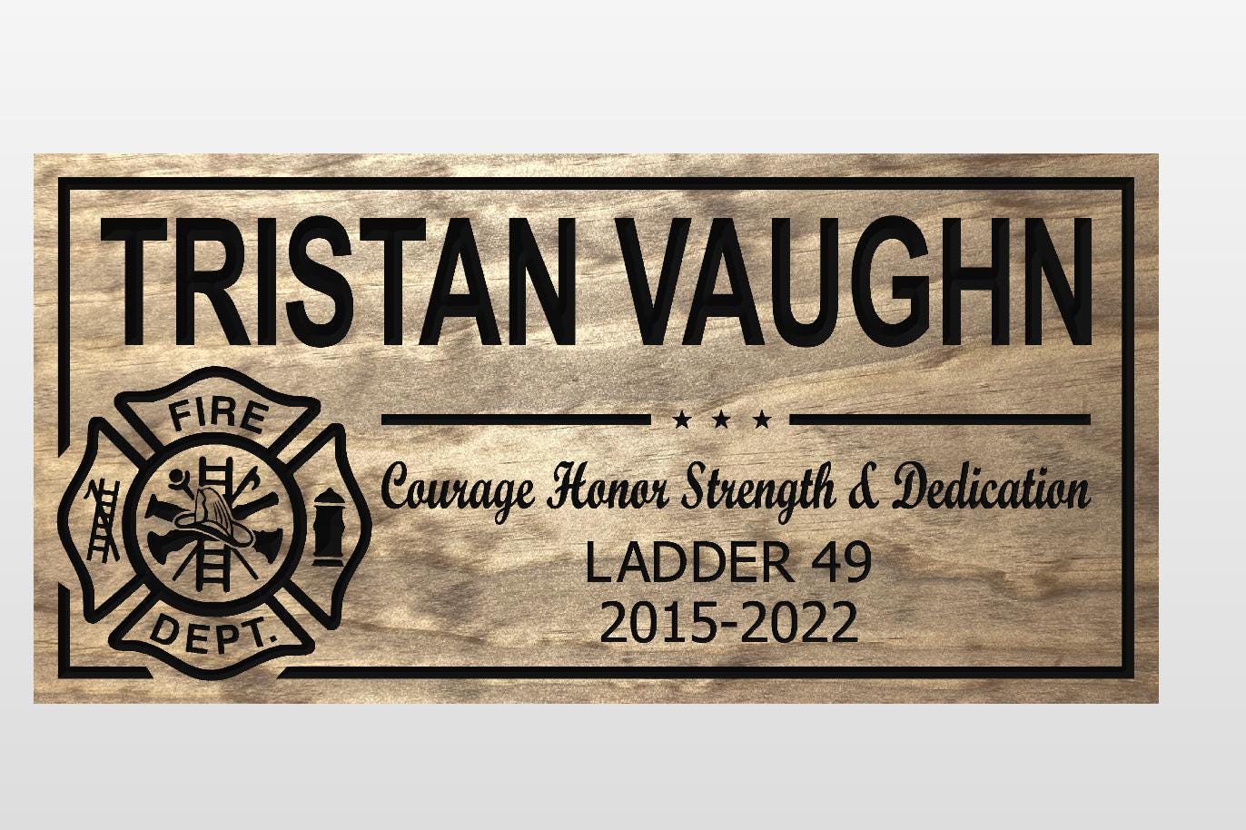 Firefighter Sign-fire Station Sign-fire Department Sign-custom Sign ...