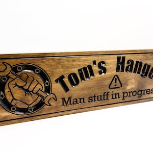 Garage Sign - Man Cave Sign - Shop Sign (CWD-207)