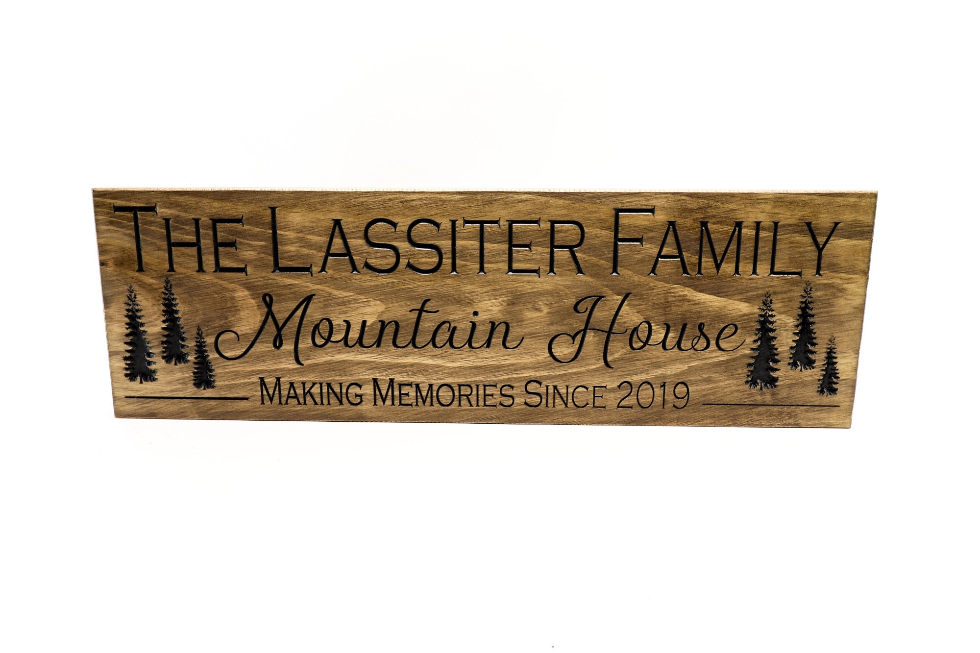Mountain House Sign Lodge House Decor Forest Theme Family Etsy