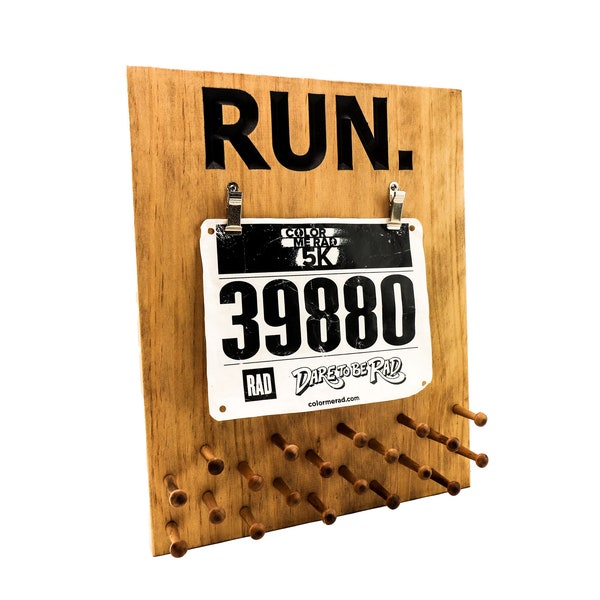 Running Bib and Medal Holder Etsy