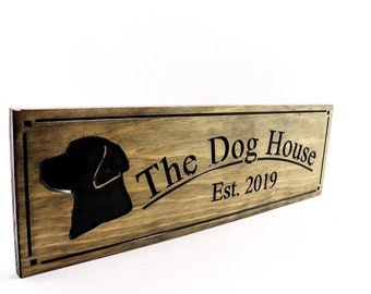 Labrador dog-Family Sign-Dog Sign-Pet Sitter gift-Marriage Sign-Custom sign-Personalized Wood Sign-Anniversary Gift (CWD-138)