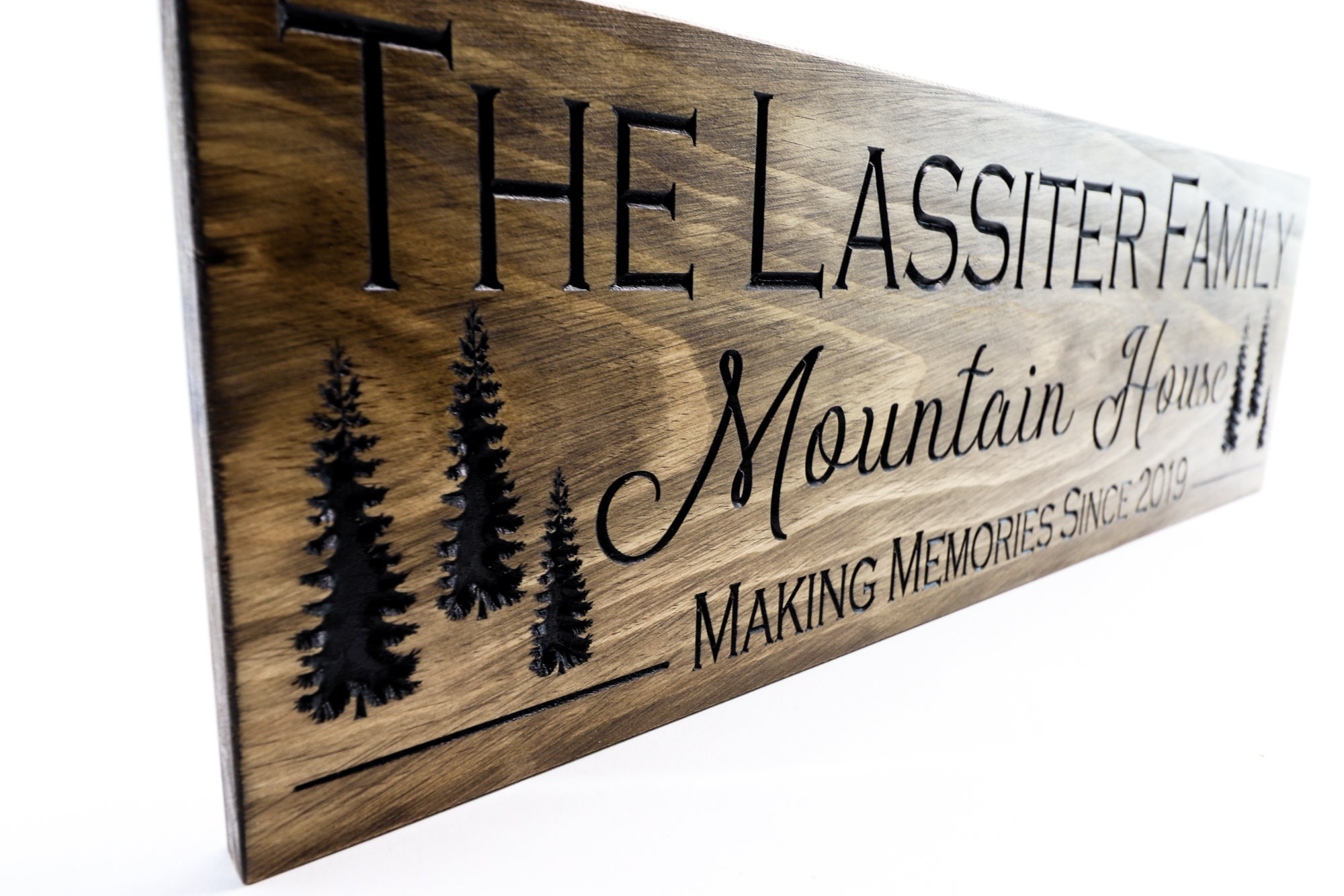 Mountain House Sign Lodge House Decor Forest Theme Family Etsy
