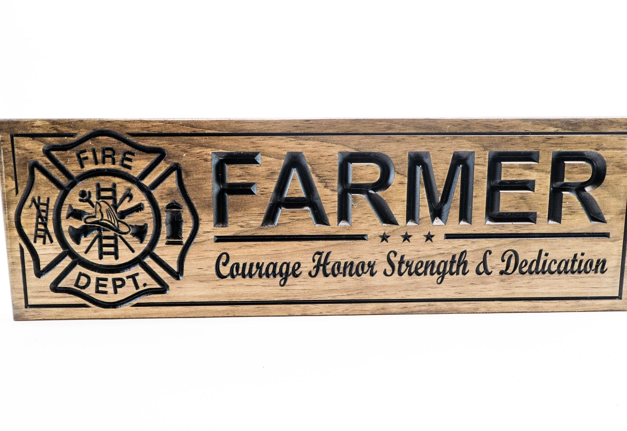 Firefighter Sign-fire Station Sign-fire Department Sign-custom Sign ...