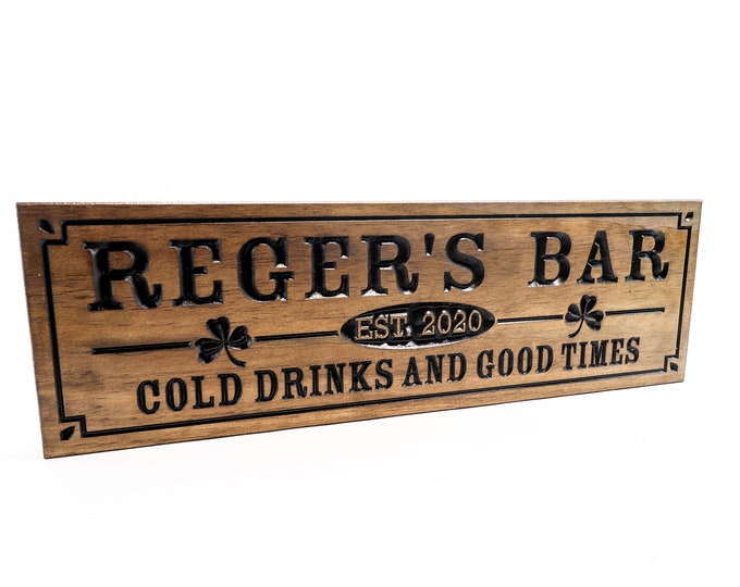 Home bar sign - cocktail sign - Family Sign- Wooden Bar Sign (CWD-422)