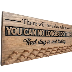 Medal Display - Running Medal Holder - Personalized Ribbon Display (CWD-804)