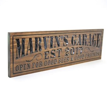 Garage Sign - Man Cave Sign - Home Bar Sign  (CWD-502)