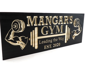 Home Gym Sign - Fitness - Garage Sign (CWD-781)