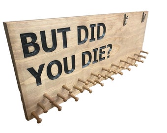 Medal Display - Running Medal Holder - But Did You Die? - Ribbon Display (CWD-795)