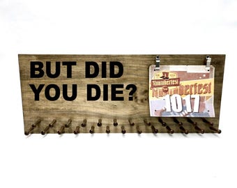 Medal Display - Running Medal Holder - But Did You Die? - Ribbon Display (CWD-795)