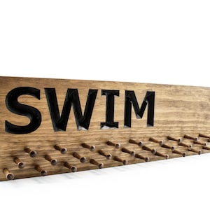 Swimming Medal Hanger -  Ribbon Display - SWIM - Medal Holder (CWD-687)