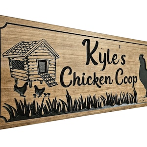 Chicken Coop Sign - Hen House - Custom Farm Sign (CWD-814)