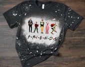 FRIENDS Grinch Griswold Home Alone Elf Custom Christmas Bleach Tee