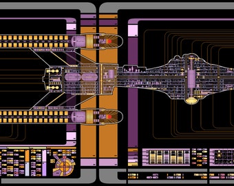 oberth class starship master systems display etsy