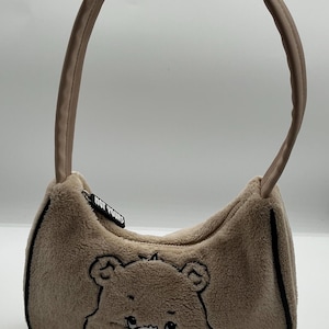 A Very Rare HTF Out of Stock Care Bears X H&M Shoulder Zip Plush Handbag