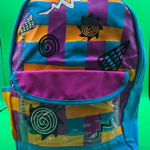 A Rare New Vintage Nylon Vinyl 1993 Avon Total 90’s School Home Work Backpack