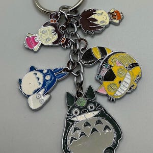 A Rare Vntg My Neighbor Totoro Keychain Anime Studio Ghibli Halder Charm Keyring