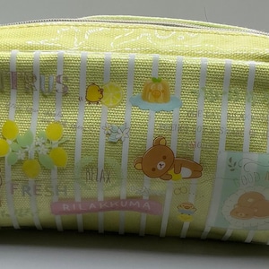 A Rare HTF San-X Rilakkuma A Basketful of Lemons Pen Pencil Zip Pouch
