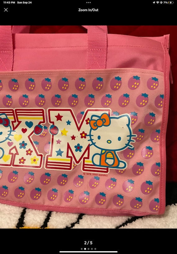 サンリオ ハローキティ ピンク クリア トートバッグ リボン柄 2002年製品