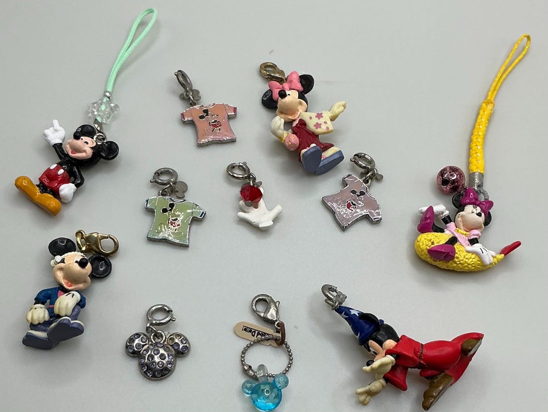 A Very Rare HTF Vintagerare Lot of Disney Charms/cellphone Charms - Etsy