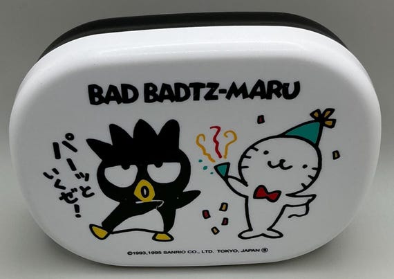 A Rare Vintage Plastic Sanrio 1993,1995 Badtz Maru Bento Box Lunch