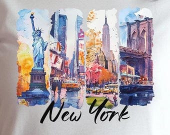 New York T-Shirt, Unisex Graphic Tee for Casual Wear, Gift for New York Lovers, Spring Fashion, Vintage Style Shirt, NYC tInspired tshirt