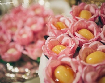 Pink truffle wrappers ( forminhas)