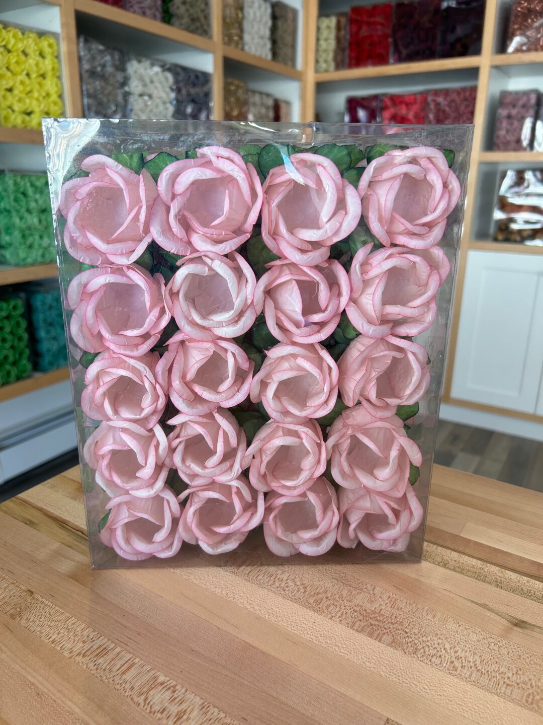Light Nudepale Pink Flower Wrappers for Holding Chocolate Truffles/nude