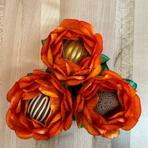 40 Pieces orange Truffle Wrappers for holding chocolate truffles, candy wrappers, brigadeiros, favor boxes, any bite size dessert