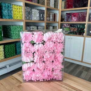 Rosa bebe  Rosebloom Paper Flower/ Romantic Truffle Wrappers for holding chocolate truffles/Forminha de Doces Finos  (40Ct)