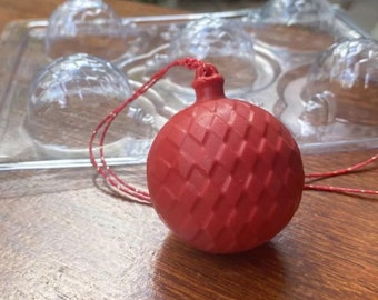 Argyle 3 piece mold ,Christmas ornament ,chocolate mold