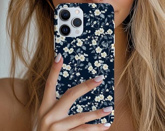 Floral Phone Case, Spring Flowers Phone Case, Cover for iPhone 13 14 15 16 Pro Max, Aesthetic, Tough Case,  Spring Flower Phone Case