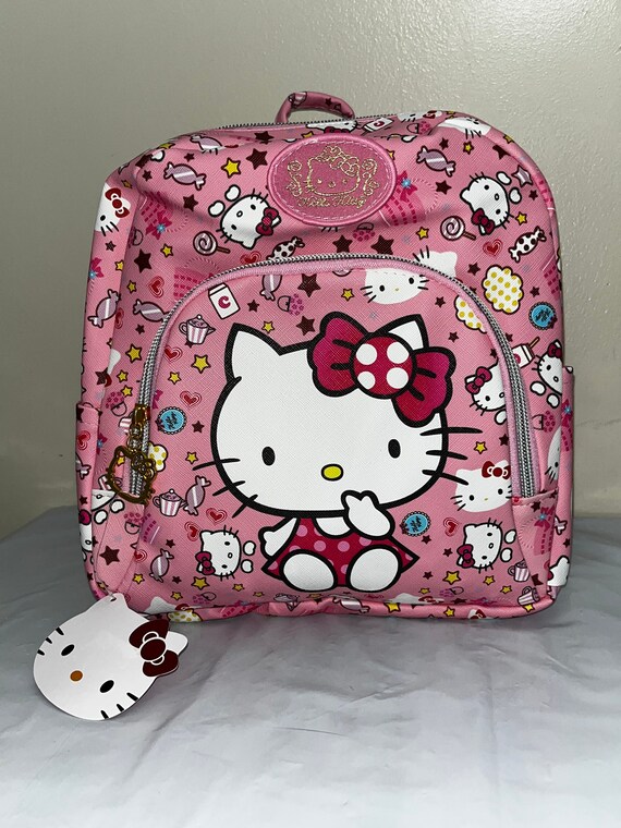 Vintage Hello Kitty SANRIO Mini Backpack Pink Snacks … - Gem