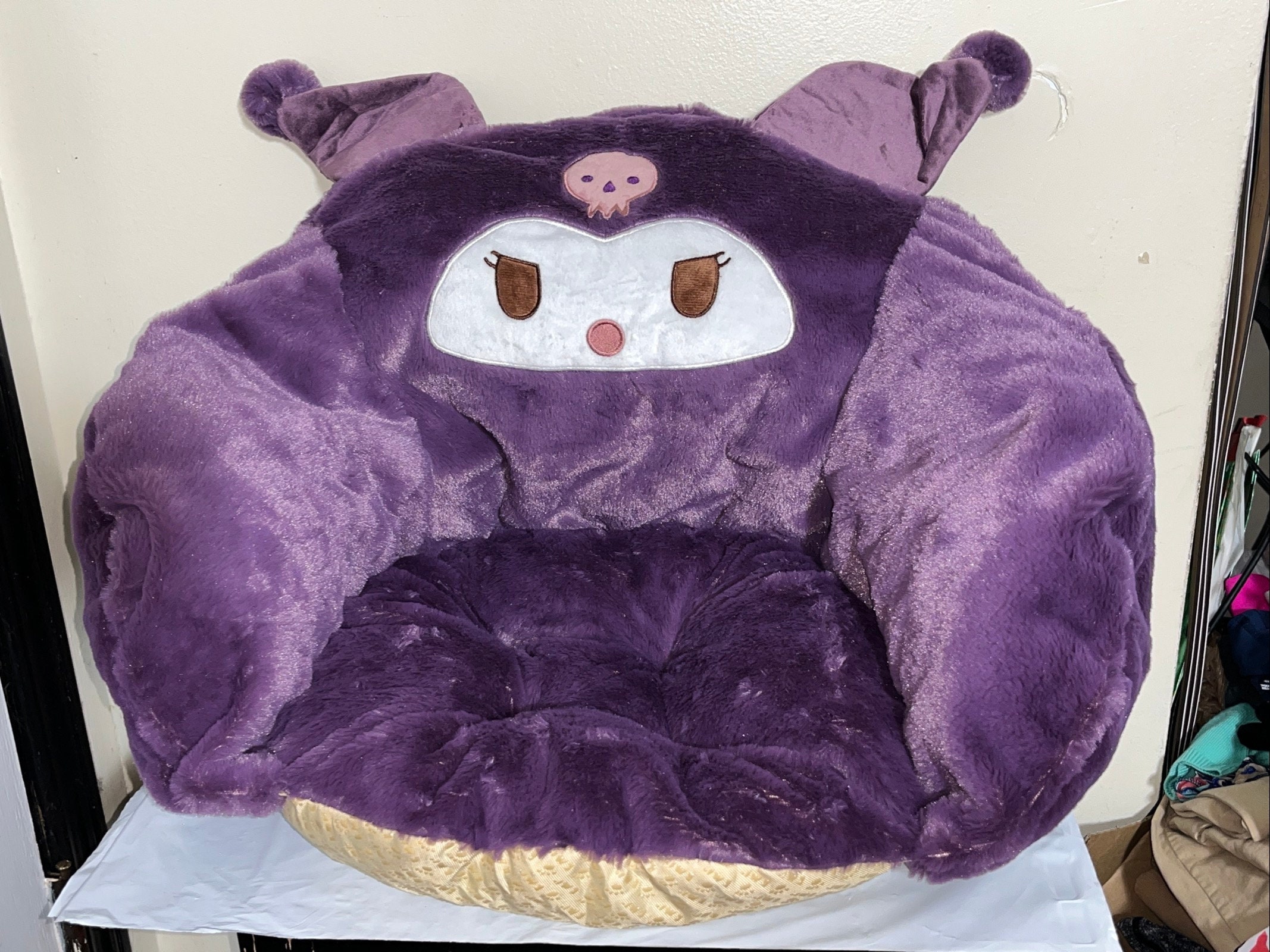 Kuromi Sanrio Plush Office Gaming Chair Cushion Pillow Anime Etsy Canada