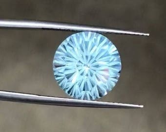 Blue Topaz, Round 12.15mm Topaz /  Round Cut Natural Gemstone