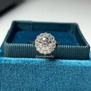 1.19 Carat Lab Grown Diamond Engagement Ring: Platinum Promise Ring
