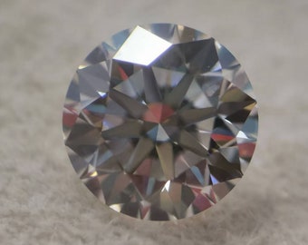 2.1 Carat Round Brilliant Cut Lab Diamond / G Color VS2 Lab Grown Diamond / Certified Round Diamond For Engagement Ring