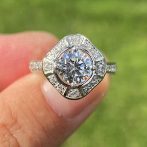 Freies Versand 14K Weißgold 6,5 MM Rund Mode halb montierten Ring, Diamant-Ring, Verlobungsring, Versprechen Ring, 14k runden halb montierten Ring