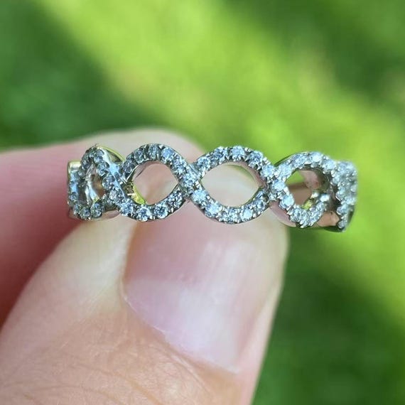 Solid 14K White Gold Fashion Band / Wedding Band