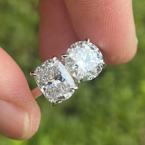 IGI Certified 3.8 Carat Lab Diamond Engagement Ring: 14K White Gold Solitaire