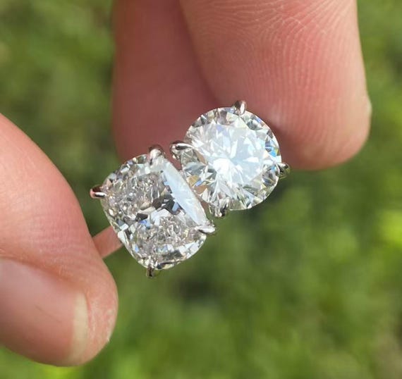IGI Certified 3.8 Carat Lab Diamond Engagement Ring: 14K White Gold Solitaire