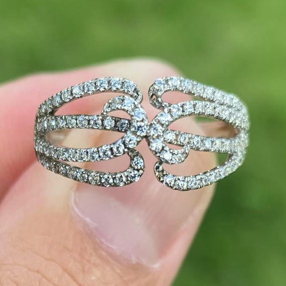 Solid 14K White Gold Fashion Band / Wedding Band