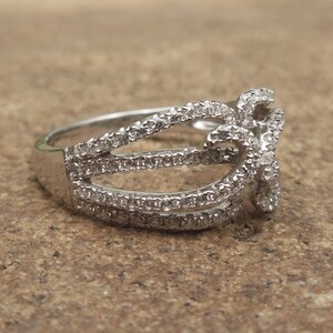 Solid 14K White Gold Fashion Band / Wedding Band image 3