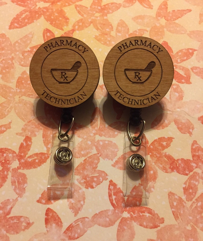 Funny Pharmacy Tech Badge Reel – Cute Pill Bottle Design For Nurses & Medical Workers - View #6